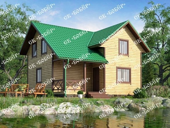 Дом из бруса 8х8