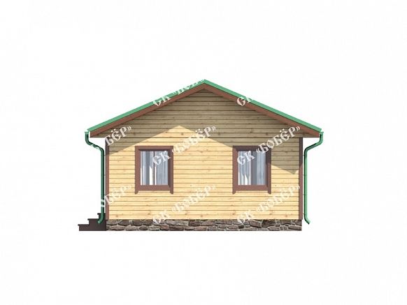 Маленький дом из бруса 6х9. фото