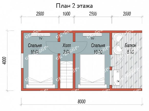 Сруб из бруса 8х8. фото