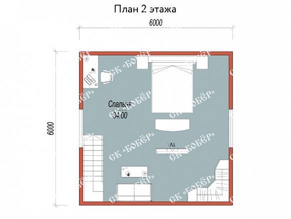 Сруб из бруса 6х6. фото